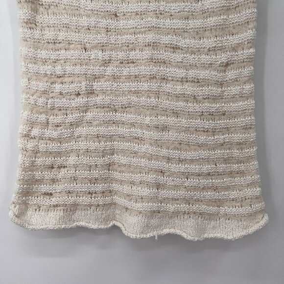 Theory Blend Of Alpaca And Wool Pullover Scoop Neck Striped Sweater Top - Picture 4 of 6